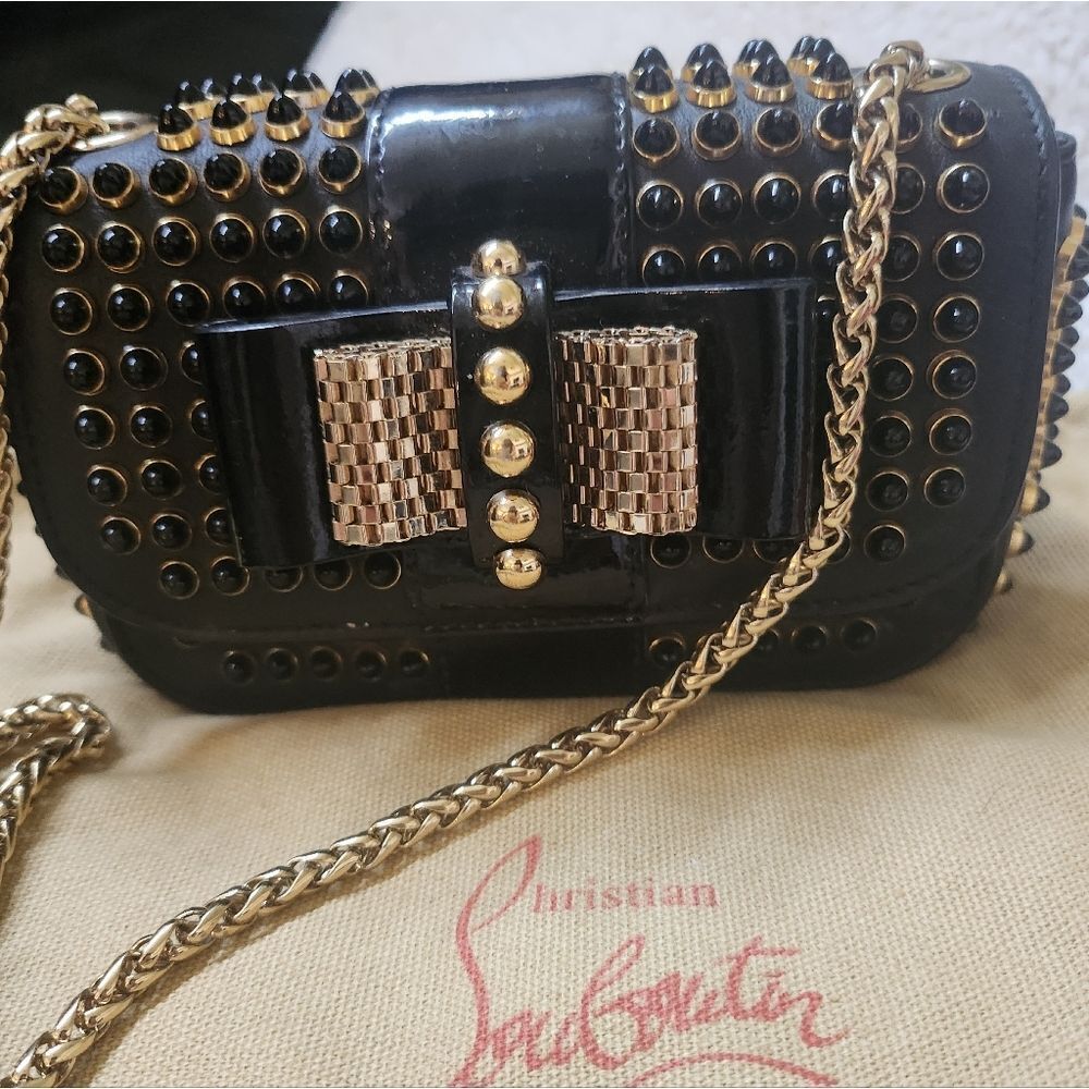 Christian Louboutin Mini Spiked Sweet Charity Crossbody Bag